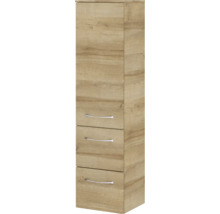 Hochschrank mit drei Schubladen in Holzoptik