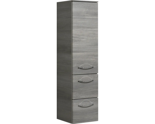 Armoire haute avec une porte et trois tiroirs pour la salle de bain