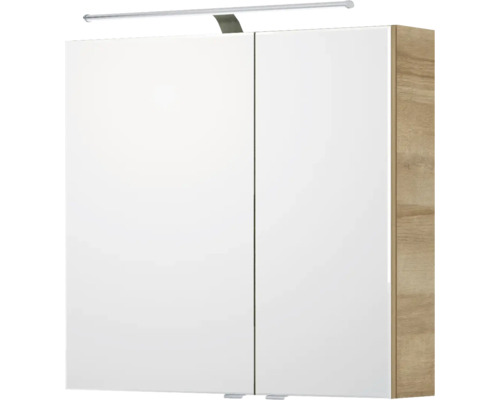 Spiegelschrank mit Beleuchtung und zwei Türen