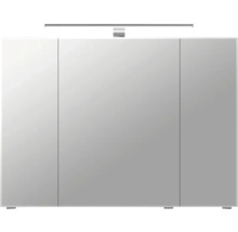 Armoire de toilette avec trois portes et éclairage