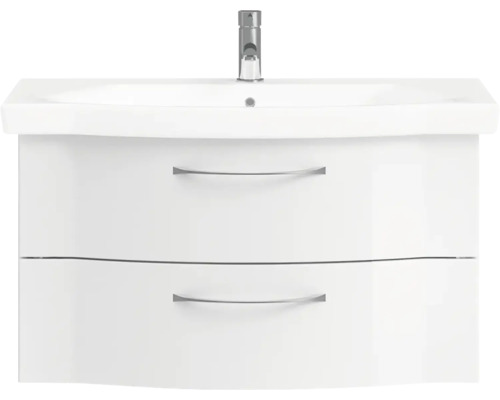 Waschtischunterschrank mit zwei Schubladen und Armatur