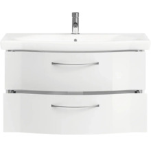 Meuble sous-lavabo avec deux tiroirs et lavabo