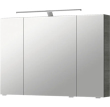 Armoire de toilette à trois portes avec éclairage