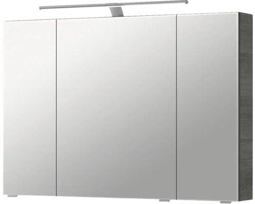 Armoire de toilette à trois portes avec éclairage