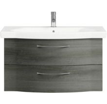 Meuble sous-lavabo avec lavabo et deux tiroirs