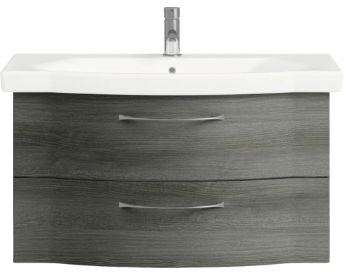 Meuble sous-lavabo avec lavabo et deux tiroirs