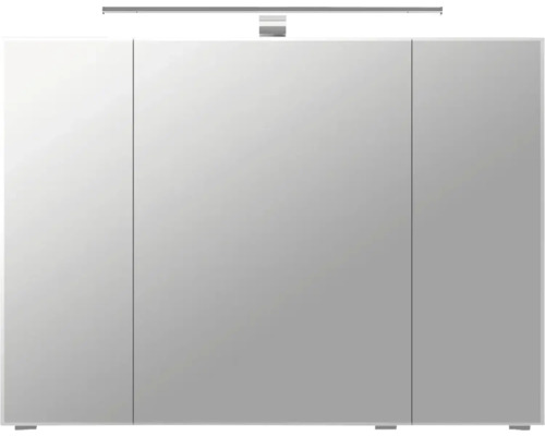 Armoire de toilette avec trois portes et éclairage