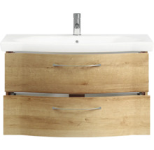 Meuble sous-lavabo avec deux tiroirs et robinetterie