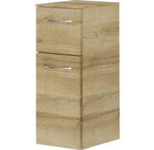 Armoire de salle de bain avec deux tiroirs au design bois