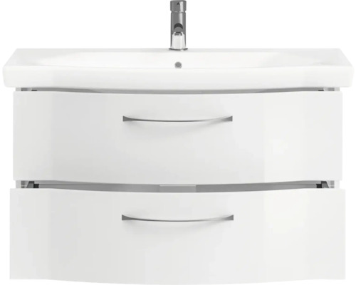 Meuble vasque avec deux tiroirs et robinetterie