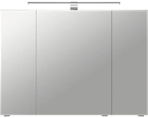 Armoire de toilette à trois portes avec éclairage