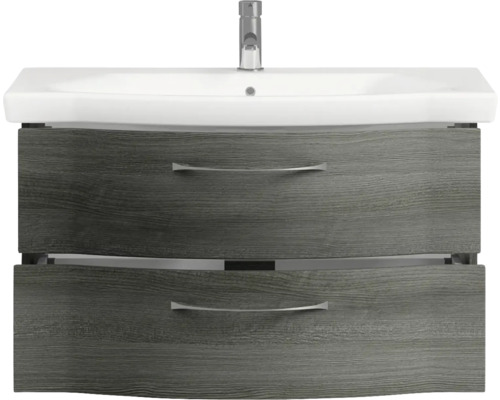 Meuble sous-lavabo avec deux tiroirs et lavabo