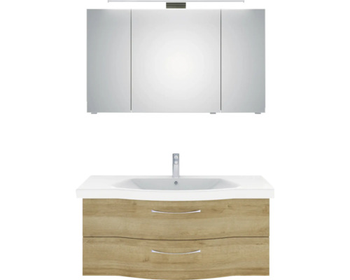 Meuble sous-vasque avec lavabo et armoire de toilette pour la salle de bains