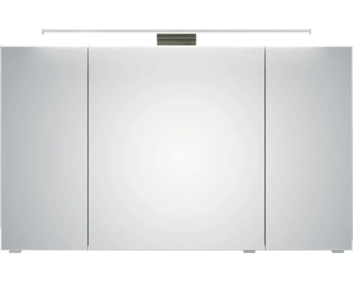 Armoire de toilette à trois portes et éclairage