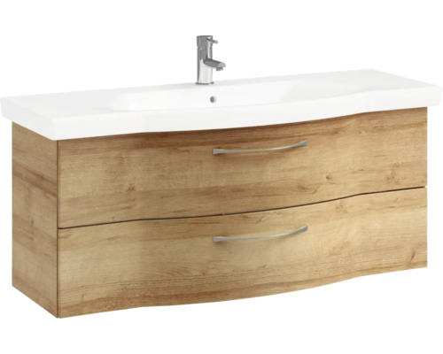 Meuble sous-lavabo avec deux tiroirs et lavabo