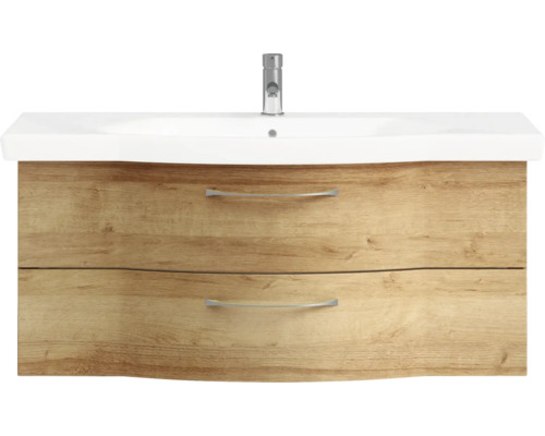 Meuble sous-lavabo avec deux tiroirs et lavabo