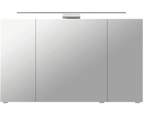 Armoire de toilette à miroir avec trois portes et éclairage