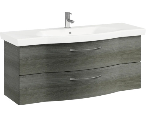 Meuble sous-lavabo avec deux tiroirs et lavabo à poser
