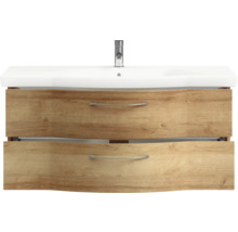 Waschtischunterschrank mit zwei Schubladen und Waschbecken