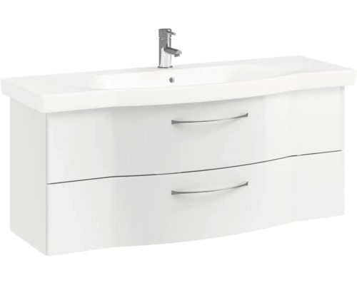 Meuble sous-vasque avec deux tiroirs et robinet