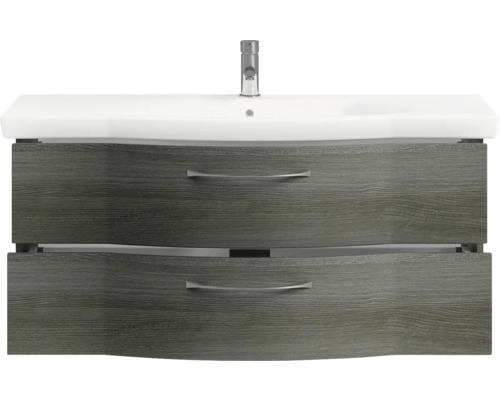 Meuble sous-lavabo avec deux tiroirs et lavabo à poser