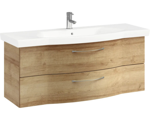 Meuble sous-vasque avec deux tiroirs et robinet