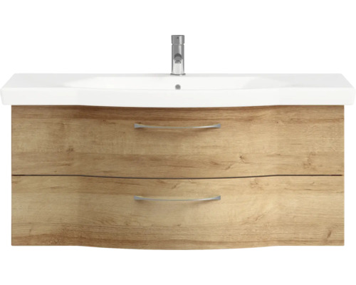 Meuble sous-lavabo avec deux tiroirs et lavabo