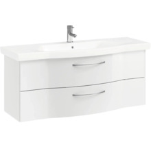 Meuble sous-vasque avec deux tiroirs et lavabo à poser