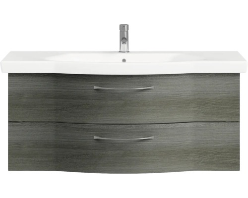 Meuble sous-lavabo avec deux tiroirs et un lavabo