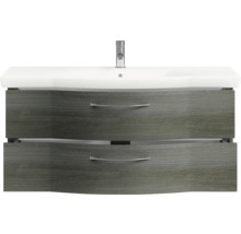 Meuble sous-lavabo avec deux tiroirs et lavabo à poser