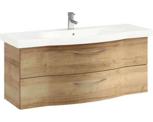 Meuble sous-lavabo avec deux tiroirs et lavabo