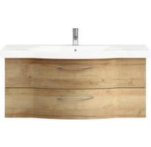 Meuble sous-lavabo avec deux tiroirs et lavabo