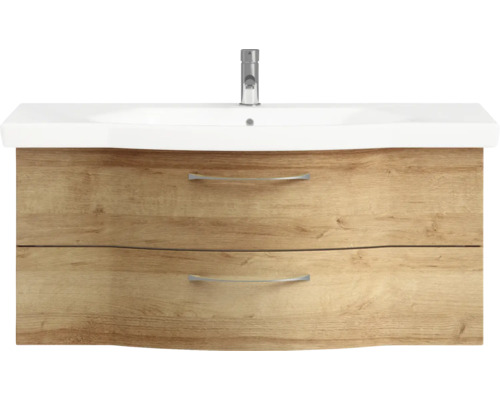 Meuble sous-lavabo avec deux tiroirs et lavabo