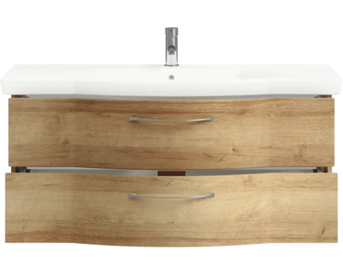 Meuble sous-lavabo avec deux tiroirs et lavabo