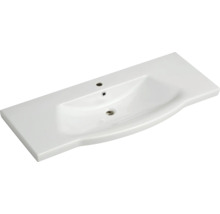 Plan de toilette en céramique sanitaire avec trou de robinet et trop-plein