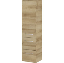 Armoire étroite en bois avec trois tiroirs