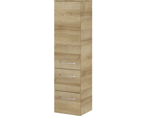Schmaler Holzschrank mit drei Schubladen
