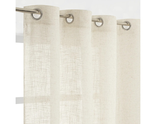 Rideau avec œillets pour la décoration de fenêtre