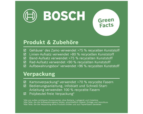 Bosch Digitaler Laser-Entfernungsmesser Zamo Set mit drei Adaptern inklusive 2 x 1,5-V Batterien (AAA)