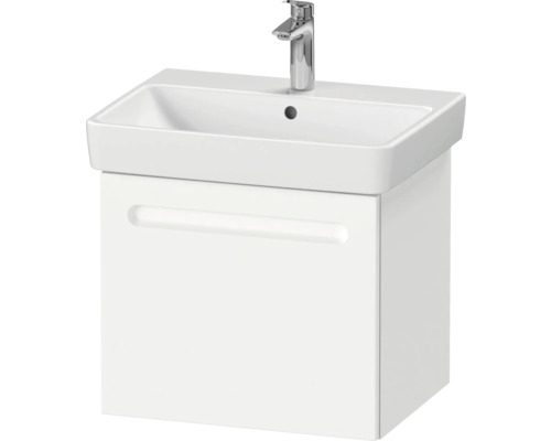 Meuble sous-vasque avec lavabo à poser et robinetterie