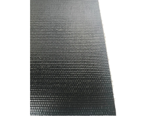 Gros plan d''un revêtement de sol noir texturé.