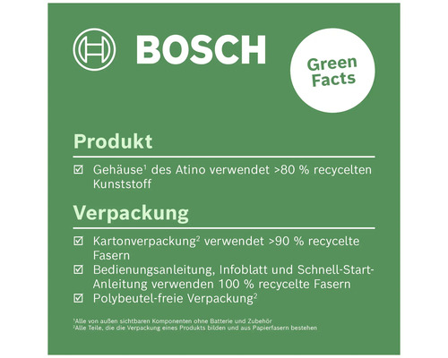 Bosch Linienlaser Atino inklusive 1 x 1,5-V Batterie (AA) und Zubehör