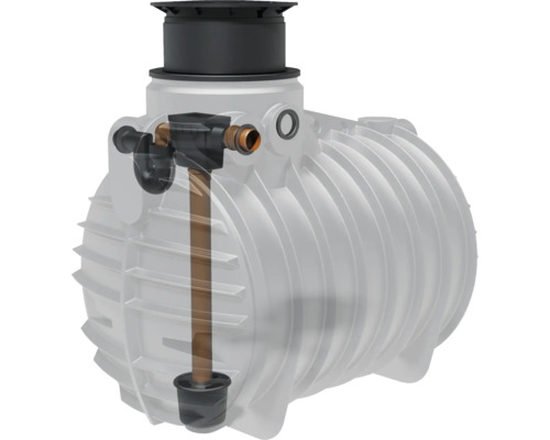 Cuve de récupération d''eau de pluie avec insert filtrant pour l''utilisation de l''eau de pluie