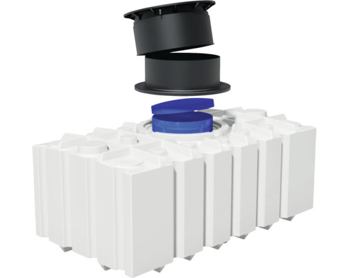 Réservoir d''eau de pluie avec dôme d''inspection et couvercle pour l''arrosage du jardin