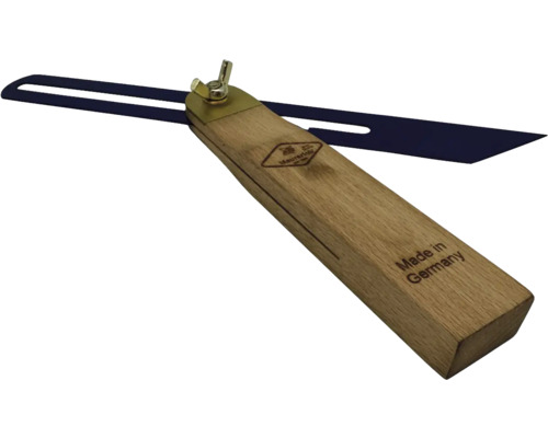 Fausse équerre avec manche en bois et lame en métal