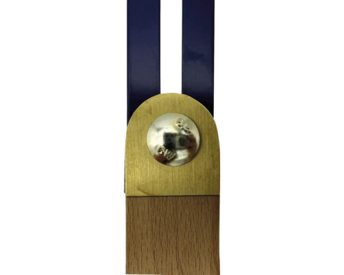 Équerre d''angle avec manche en bois et insert en métal