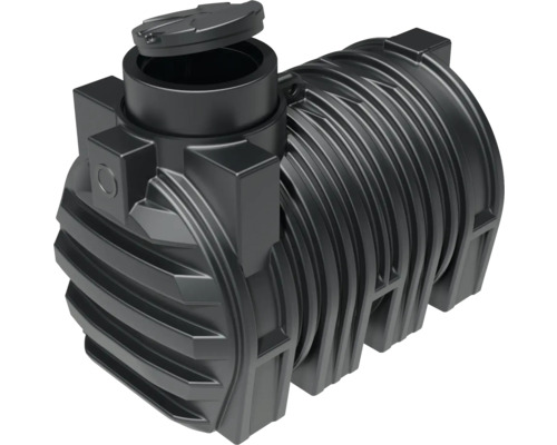 Erdtank mit geöffnetem Deckel für die Gartenbewässerung