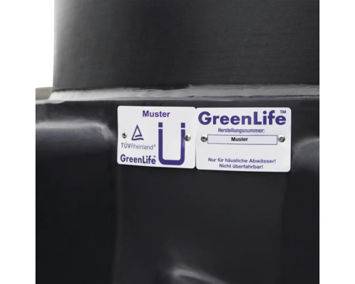 GreenLife Behälter mit TÜV Rheinland Siegel