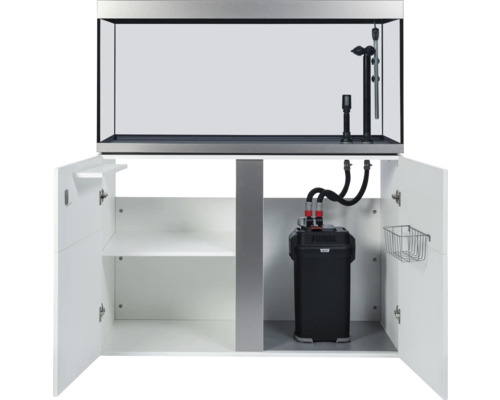 Aquarium mit Unterschrank und Aussenfilter