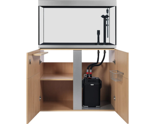 Combinaison d''aquarium avec meuble bas et filtre externe